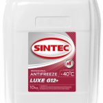Антифриз SINTEC ANTIFREEZE LUXE G12+ red(-40), 10KG