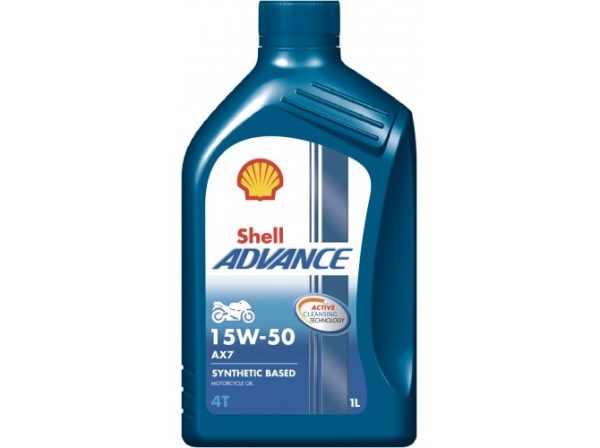 Моторное масло Shell Advance 4T AX7 15W-50 кан. 1л